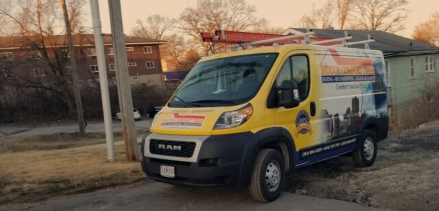 Indoor COmfort Team HVAC repair van in St Louis, MO