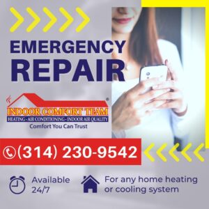 Indoor 24 Emergency furnace Repair in St Louis